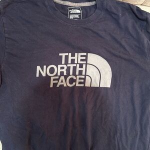 North face long sleeve navy T shirt